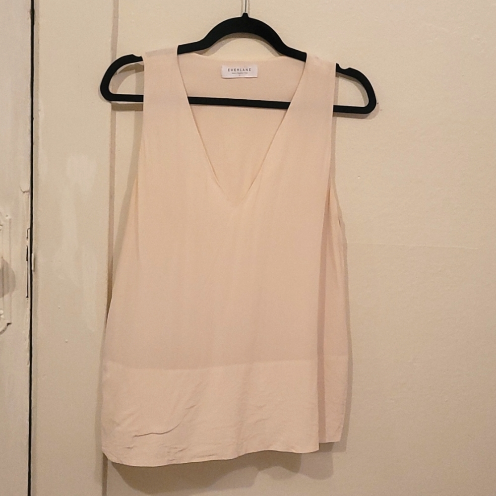 Everlane Pink Silk Tank Top